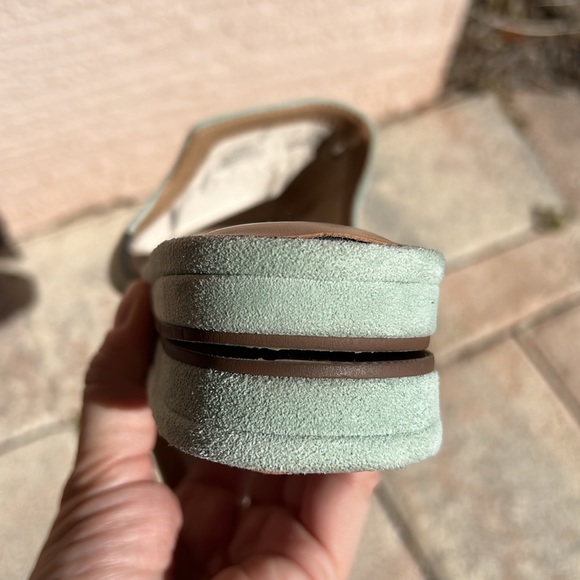 Steven by Steve Madden Sensai Green Suede Sandals Slides Open Toe Mule Size 8 - Picture 9 of 10